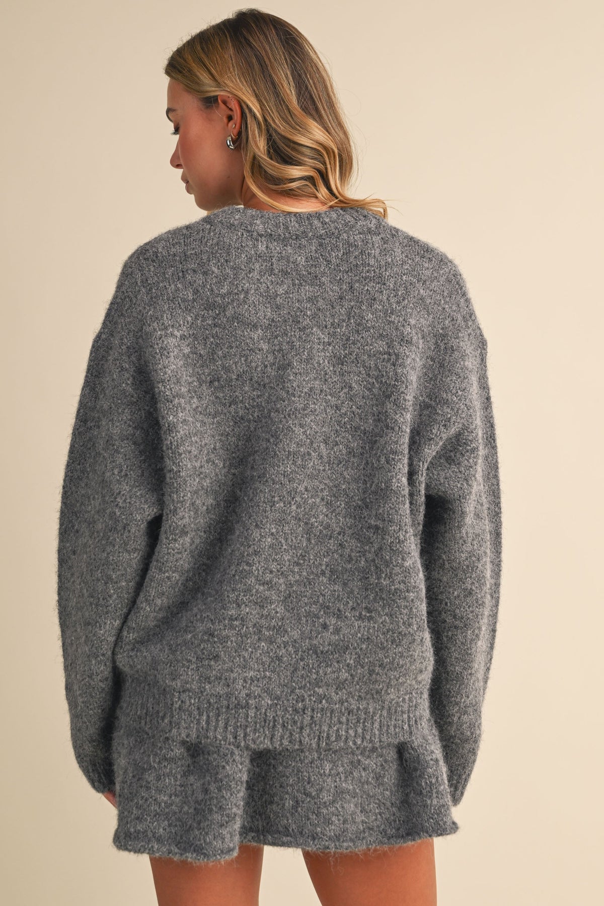 Sabrina Sweater Set in Charcoal