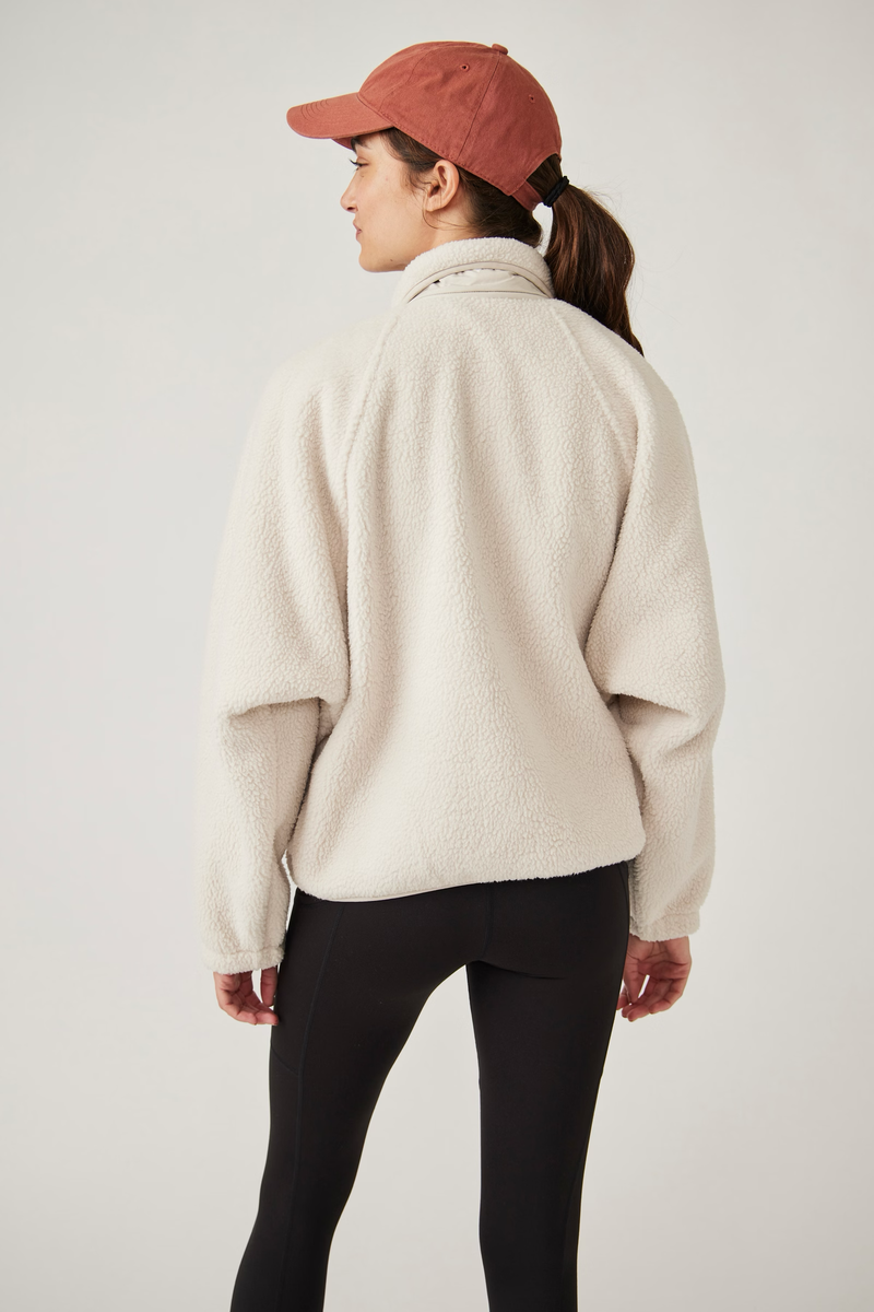 Hit The Slopes Fleece Jacket | Muted Beige