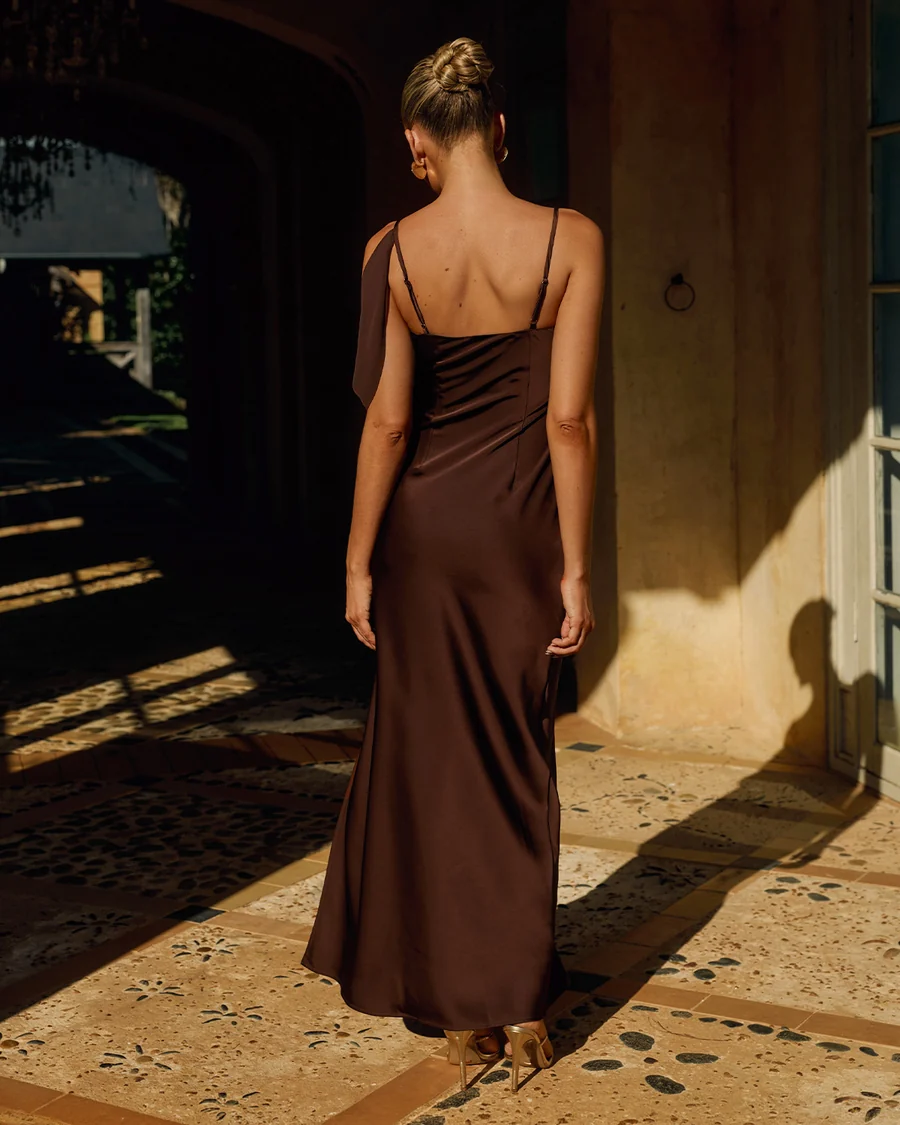 Elara Maxi Dress | Chocolate