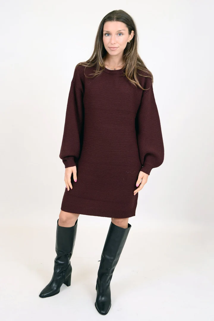 Zara Dress in Burgundy – Krush Clothing Boutique