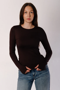 Hira Long Sleeve in Chocolate