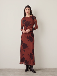 Imani Mesh Midi Dress