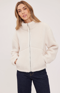 Camden Sherpa Jacket in Cream
