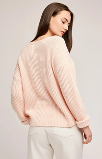 Spencer Knit Sweater In Rosewater