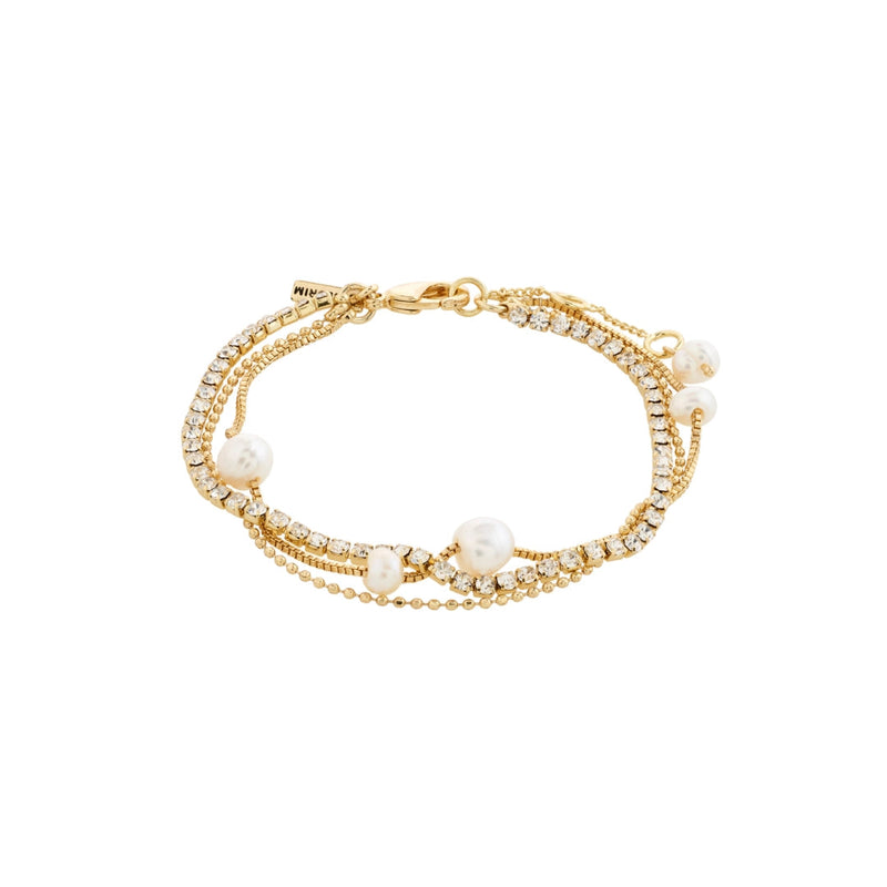 BREEZE PEARL + CRYSTAL BRACELET