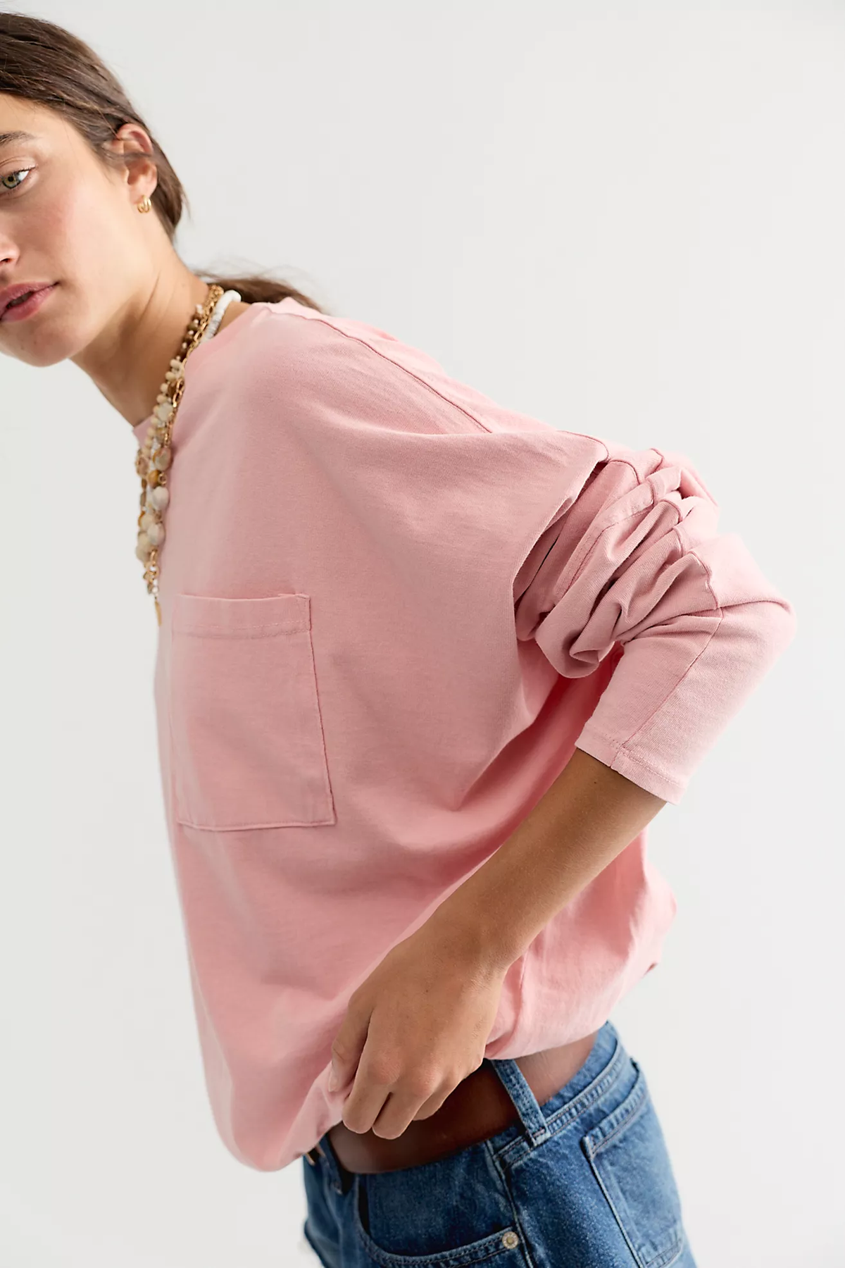 WTF Epic long Sleeve Top | Peach Skin