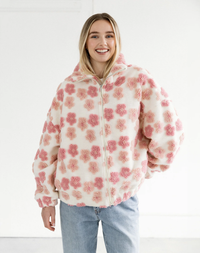 Floral Sherpa Jacket
