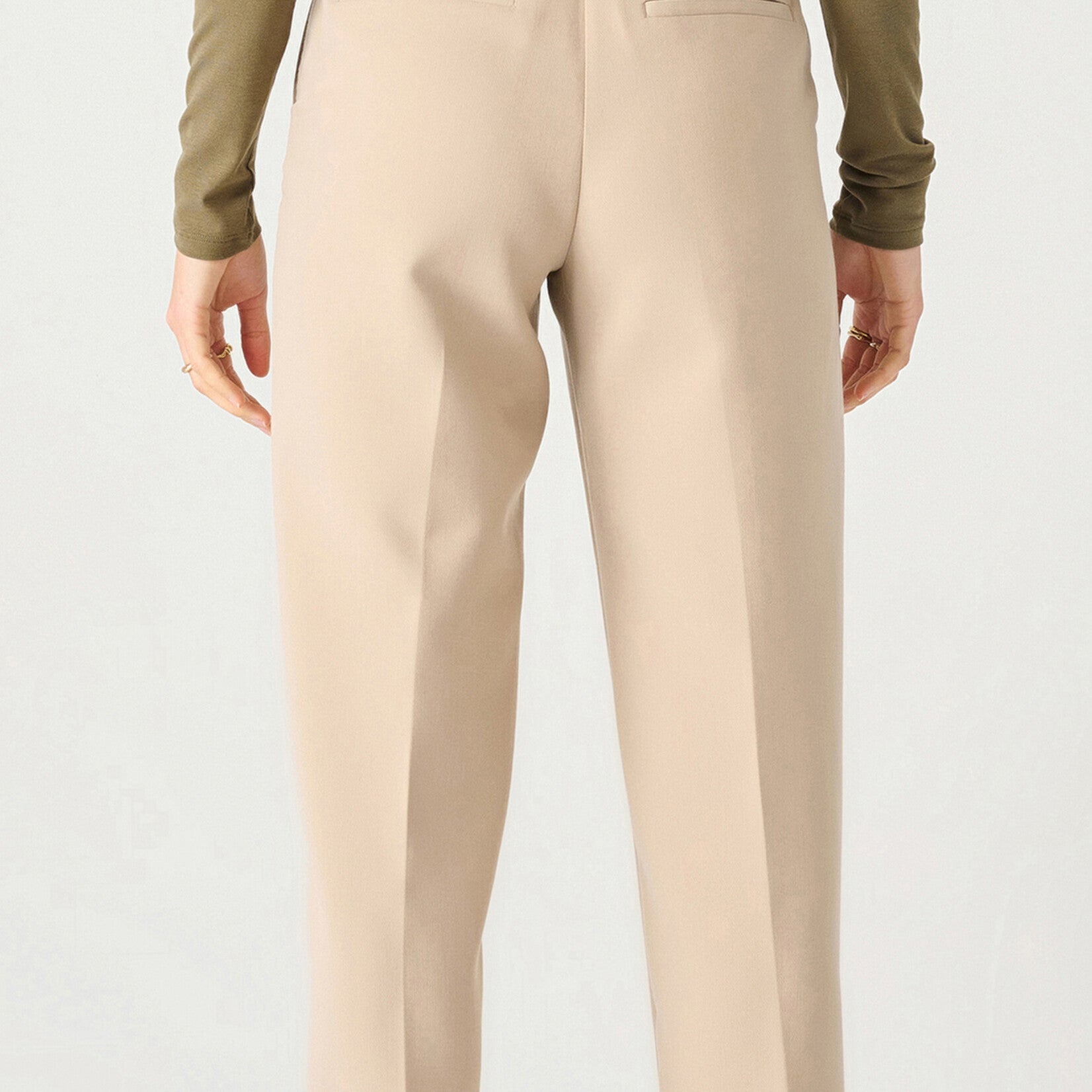 Cuffed Dress Pant in Light Taupe Krush Clothing Boutique Cuffed Dress Pant in Light Taupe Krush Clothing Boutique
