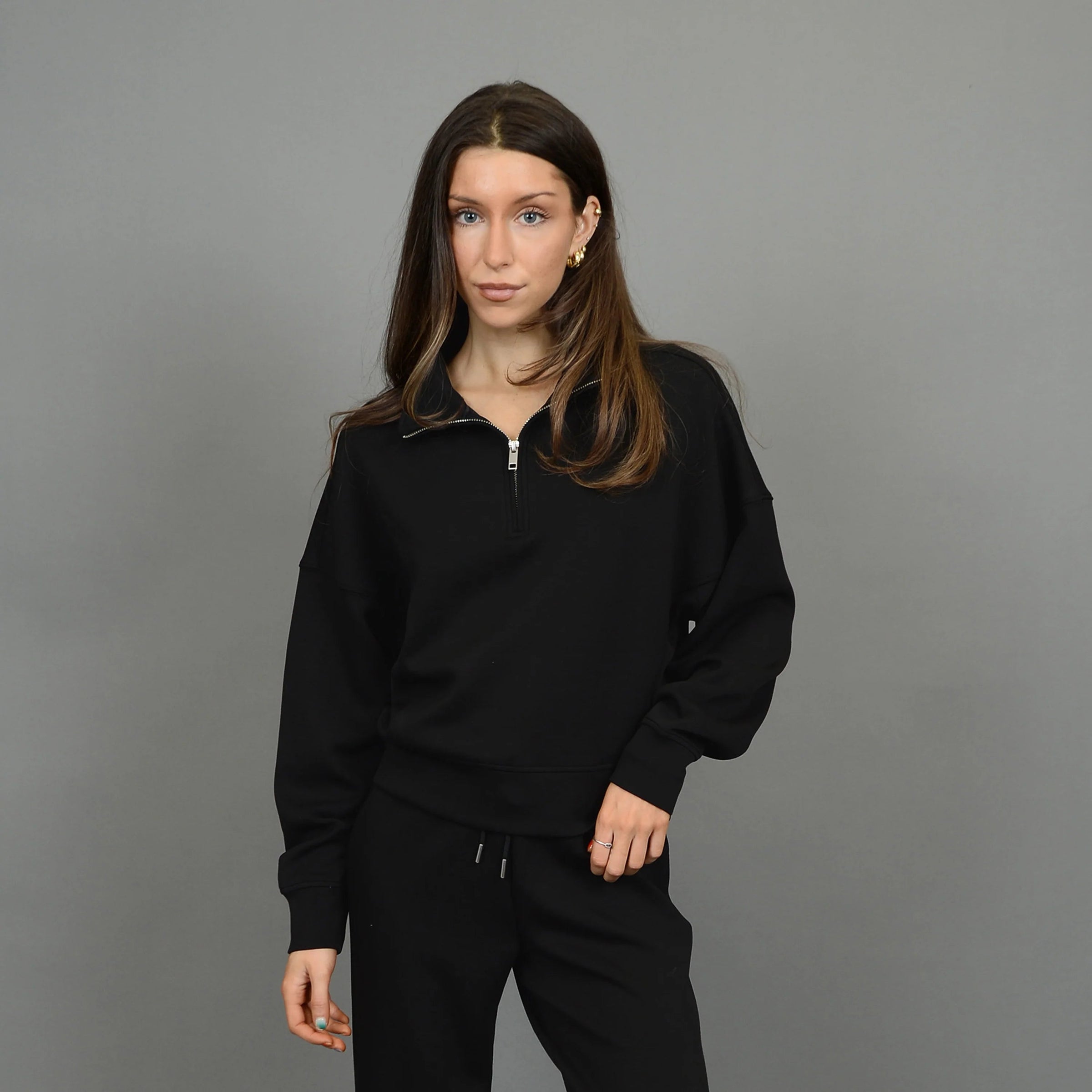 Mailyn Soft Trim Sweater with Satin Trim