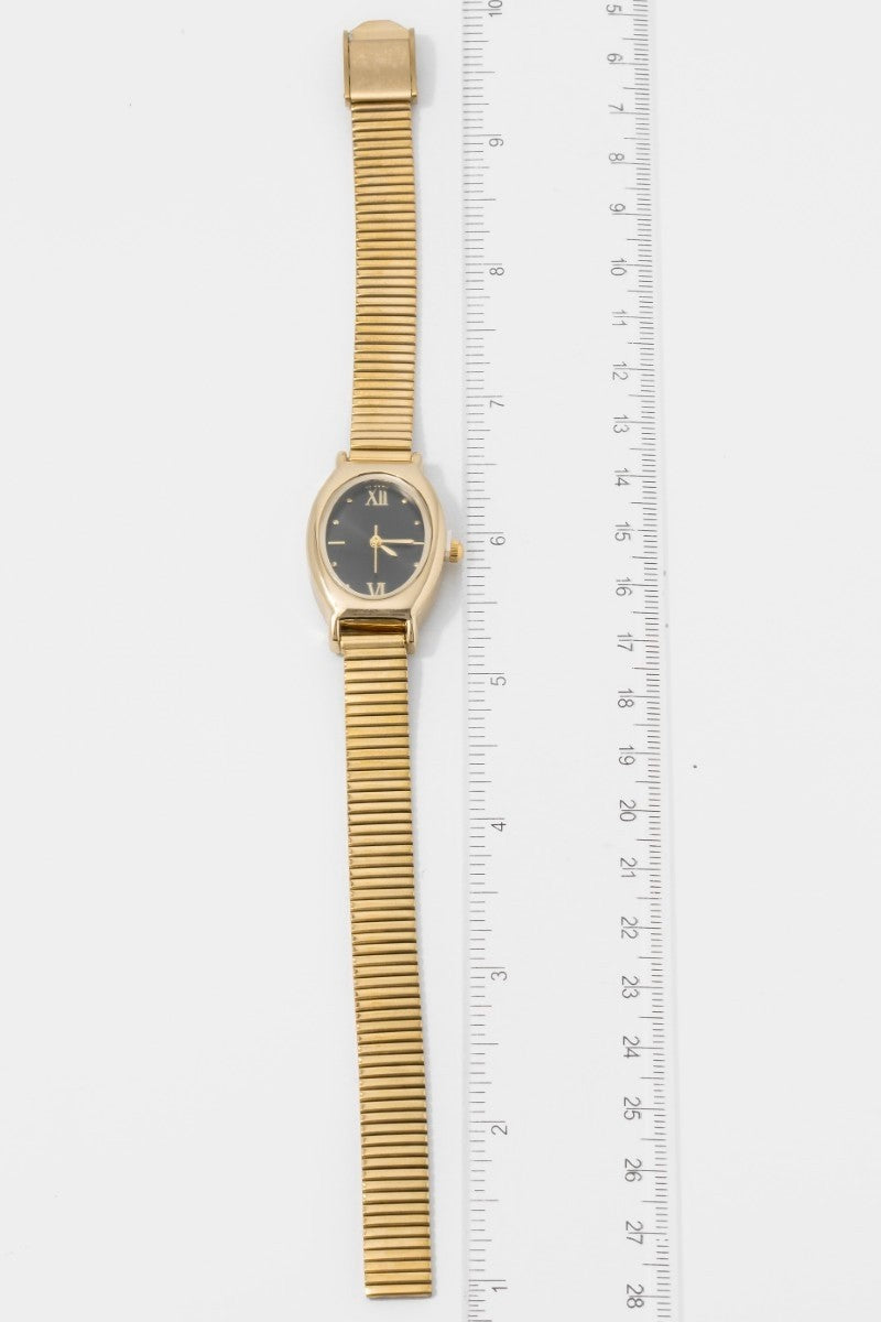 Rachel Vintage Oval Watch | Gold + Silver