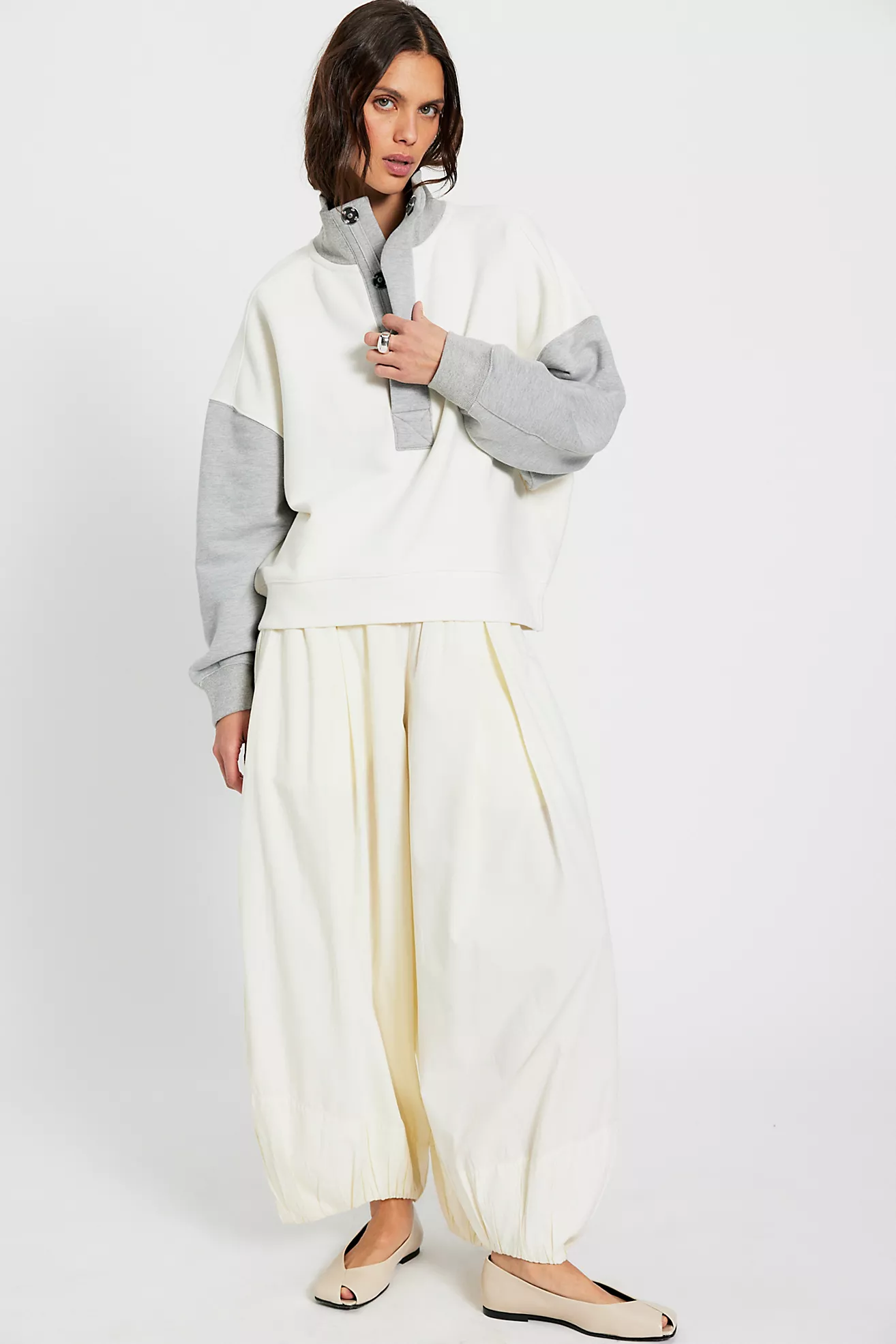 Timeless Colorblock Pullover | Heather Grey Combo