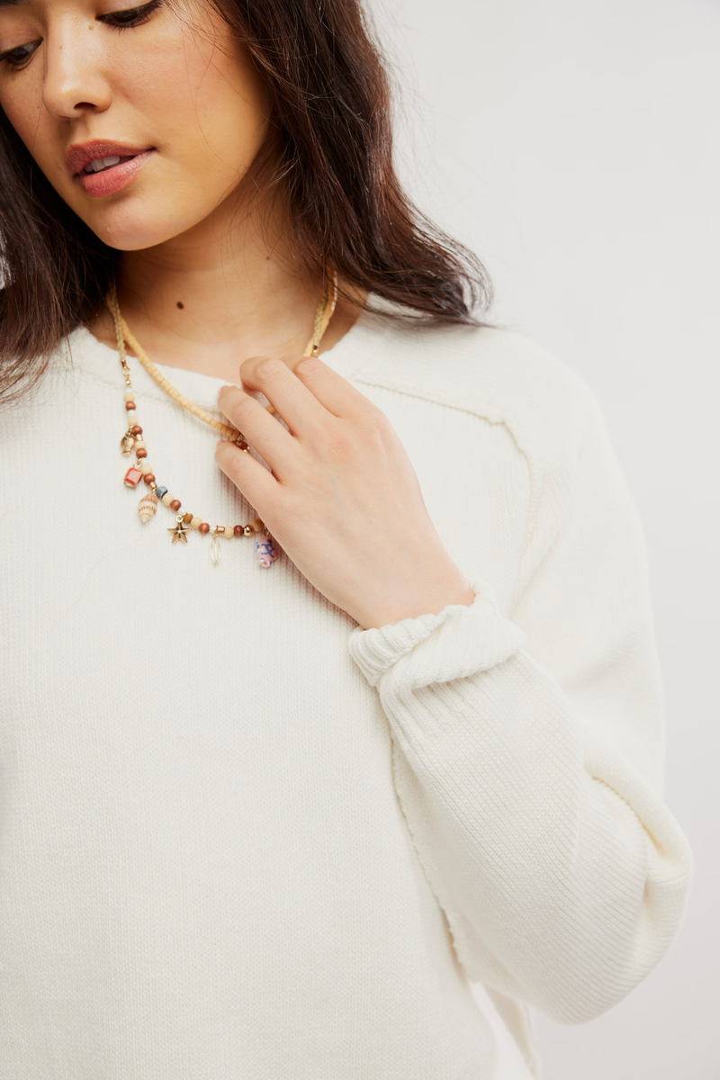 Spring Street Pullover in Optic White