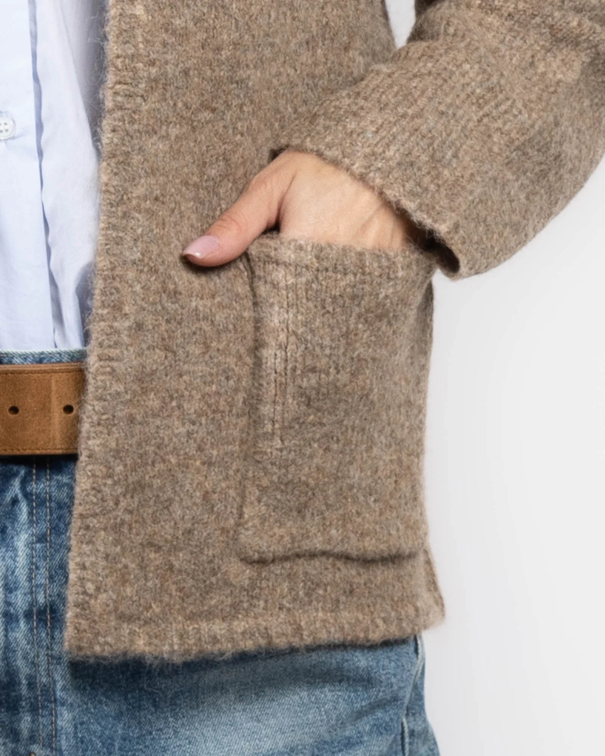 Samluxe cardigan | Driftwood