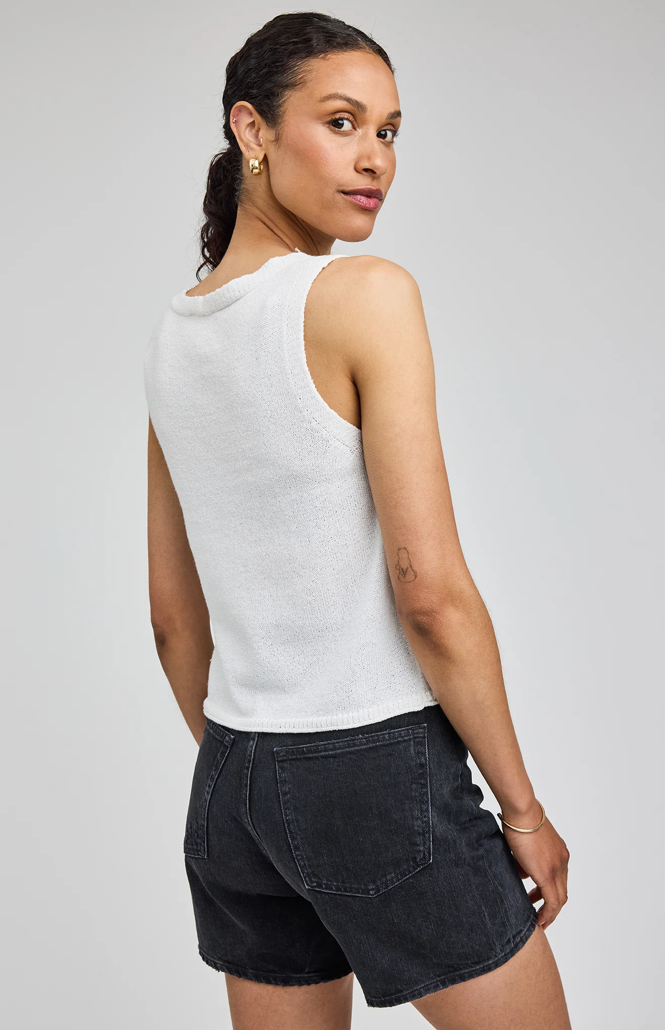 Rebel Knit Tank | White