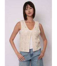 Sloan Sleeveless V-Neck Cardigan