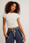 Wait a Minute Baby Tee | Oatmeal