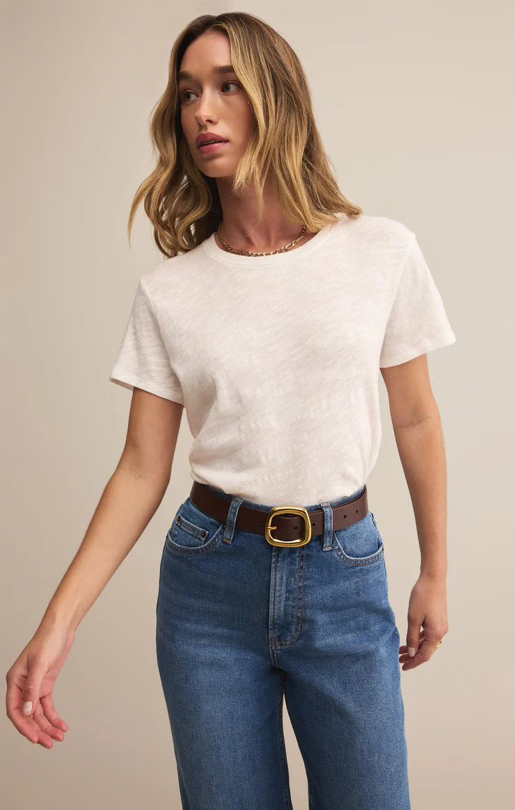 Foundation Slub Tee in White