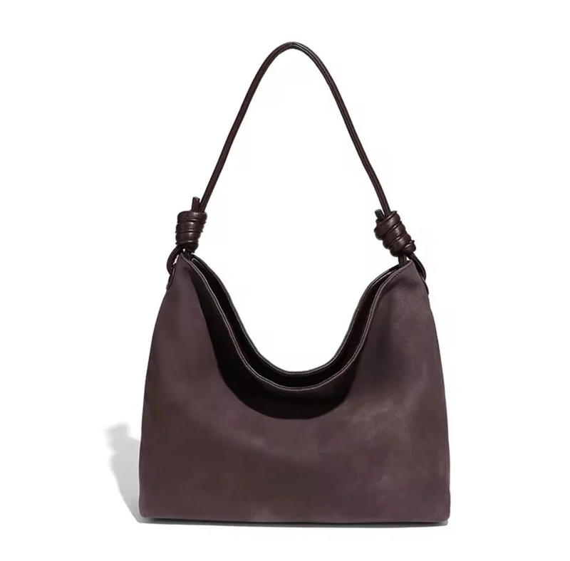 Chatham Began Suede Tote | Chocolate