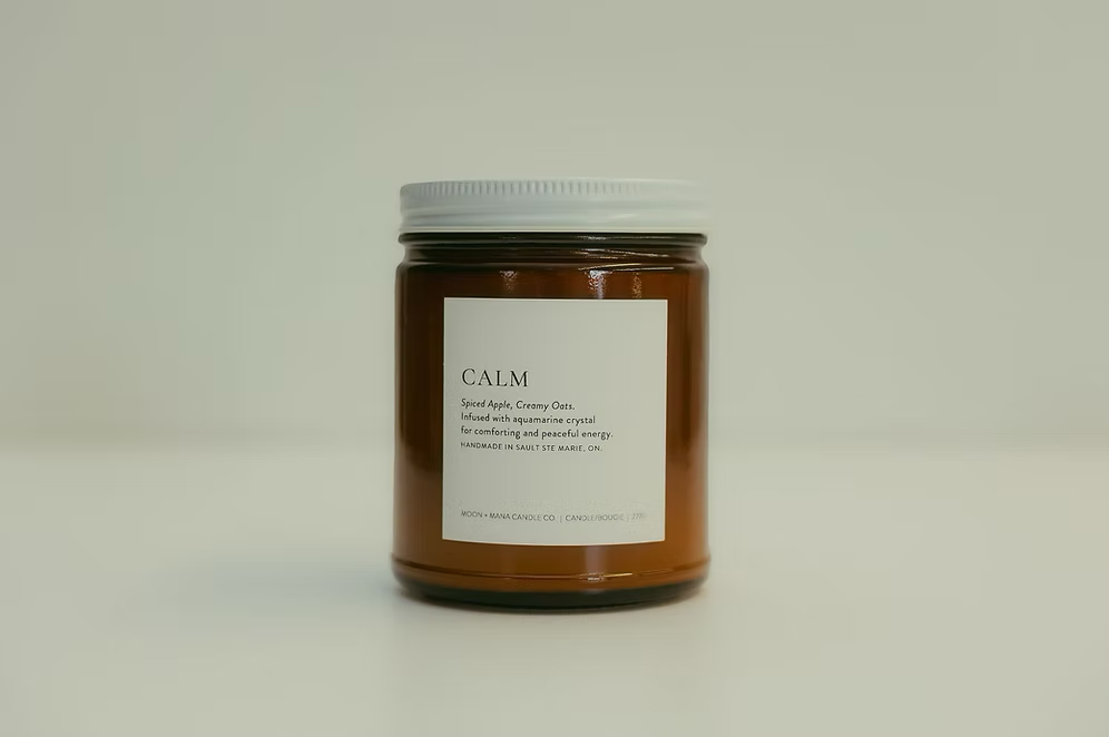 Calm Candle | Spiced Apple + Creamy Oats | 9oz