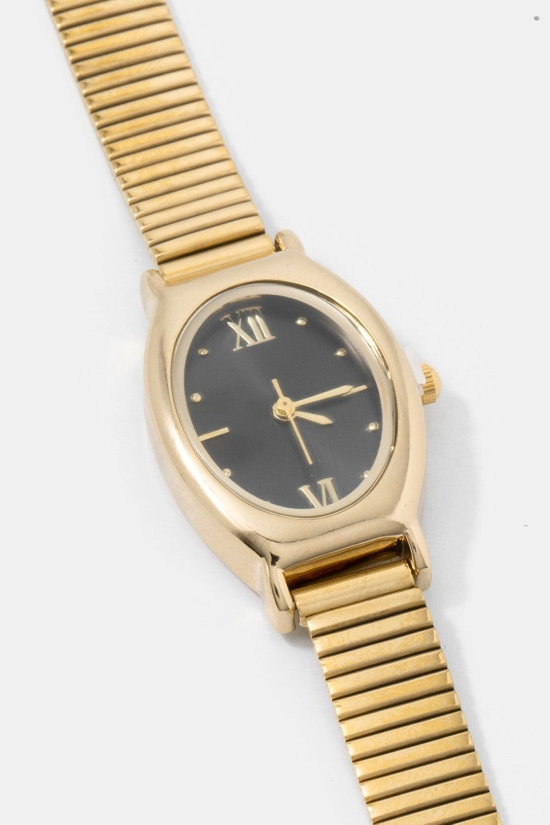 Rachel Vintage Oval Watch | Gold + Silver