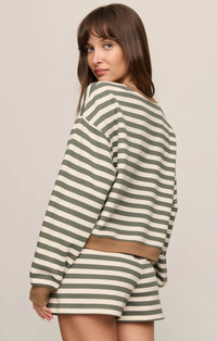 Low Key Stripe Sweatshirt | Monstera