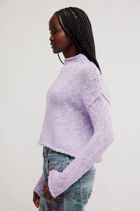 Opal Sweater in Purple Satin