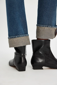 Easy Does It Vegan Ankle Boot in Black