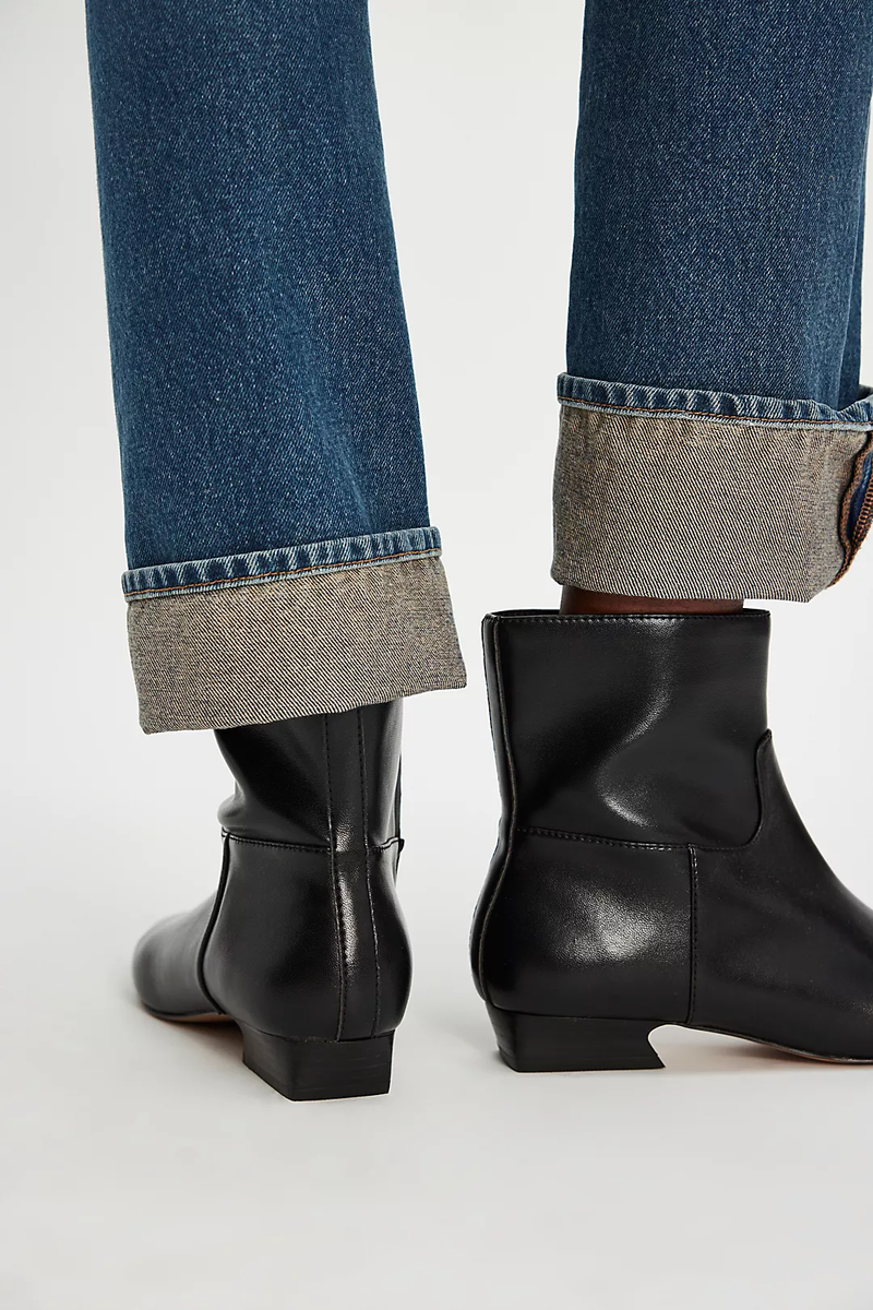 Easy Does It Vegan Ankle Boot in Black
