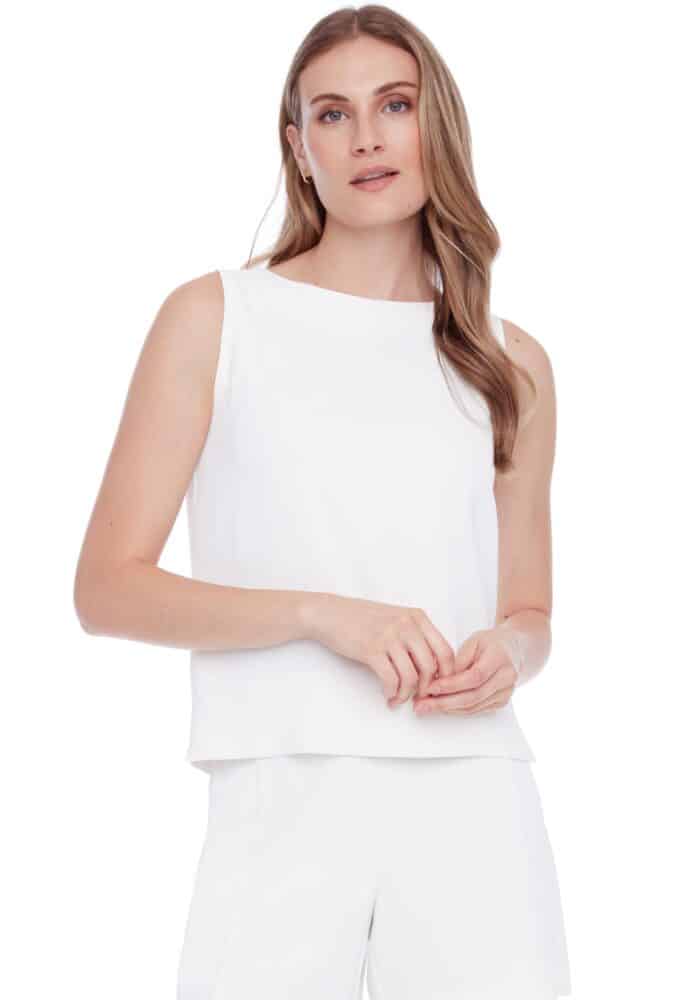 Gianna Solid Vegan Silk Tank