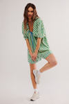 BOP Around Romper In Green Combo