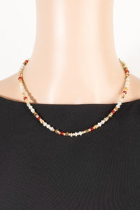 Multi Beads Link Adjustable Necklace