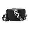 Kimberley Vegan Leather Sling Crossbody in Black