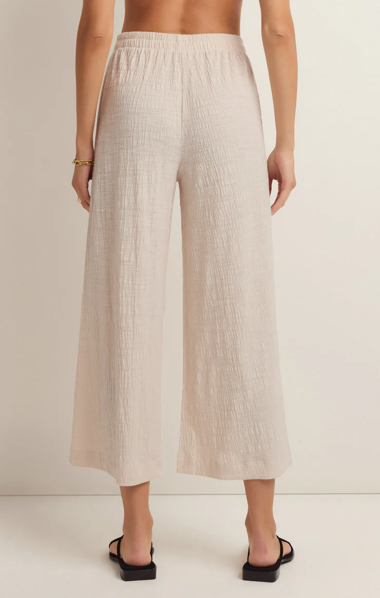 Scout Textured Slub Pant In Whisper White