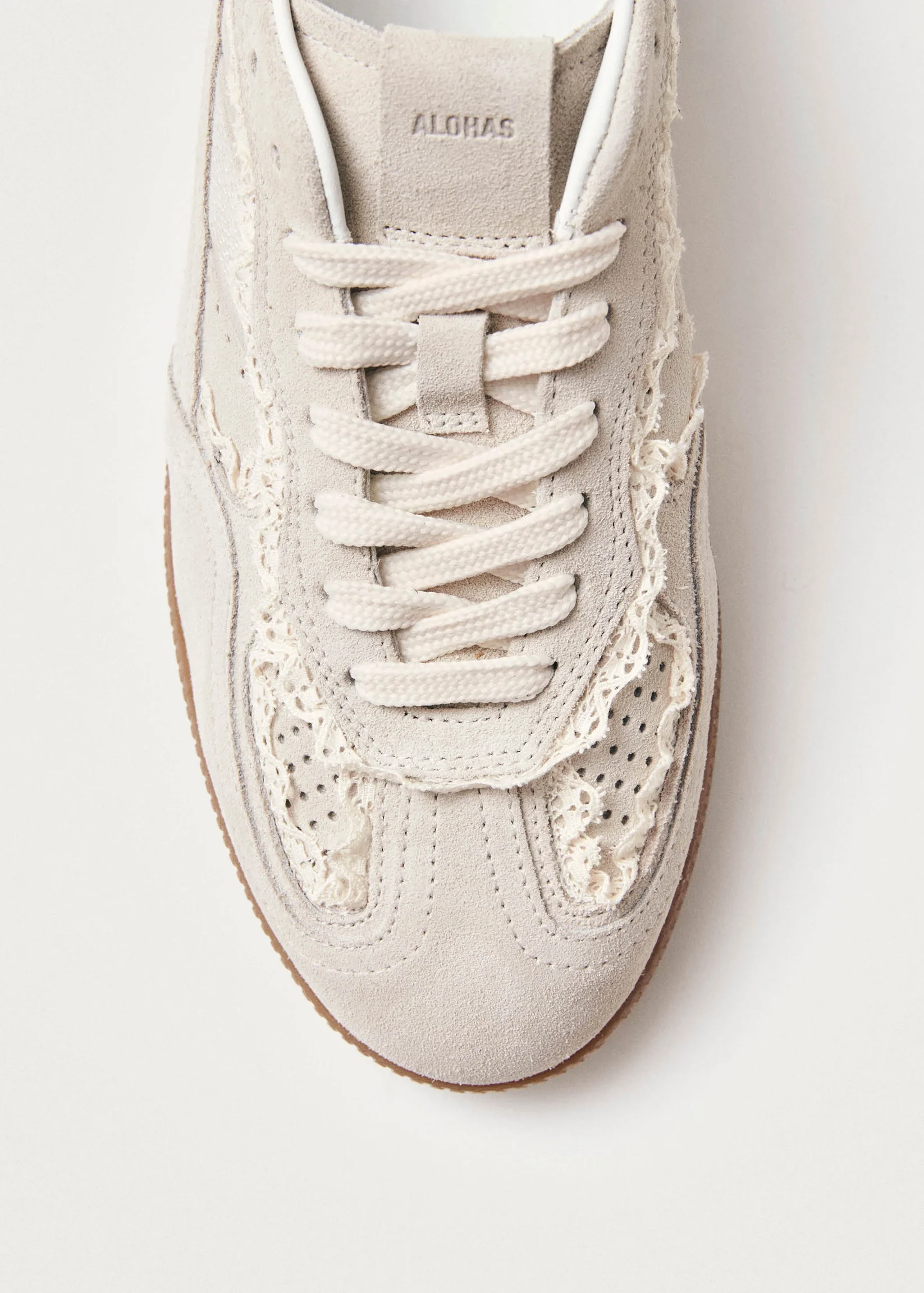 TB.490 Crochet Cream Leather Sneakers PRE-ORDER