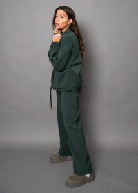 Victoria Luxe Soft Knit Pant in Pine
