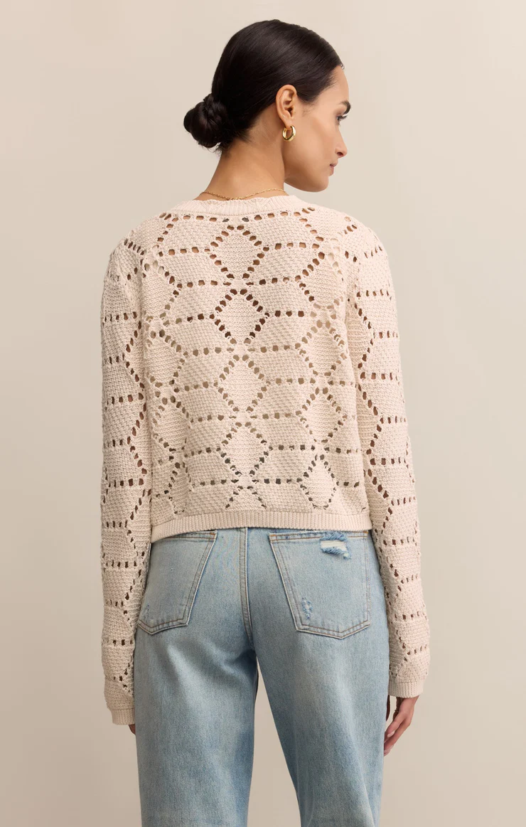 Rosalyn Diamond Sweater Cardigan