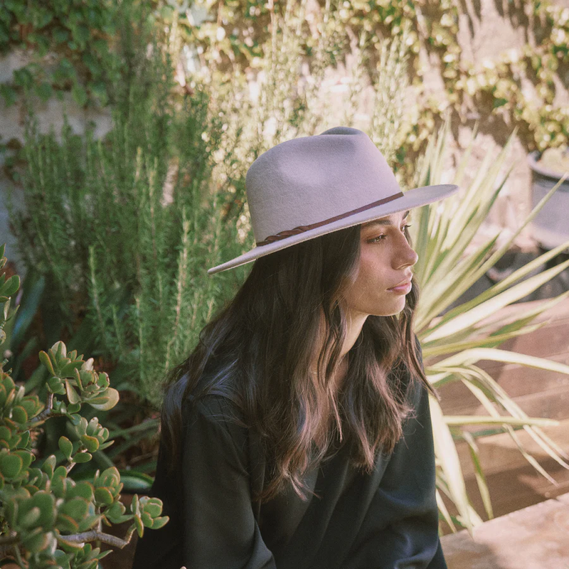 Kleio Wool Fedora in Oatmeal