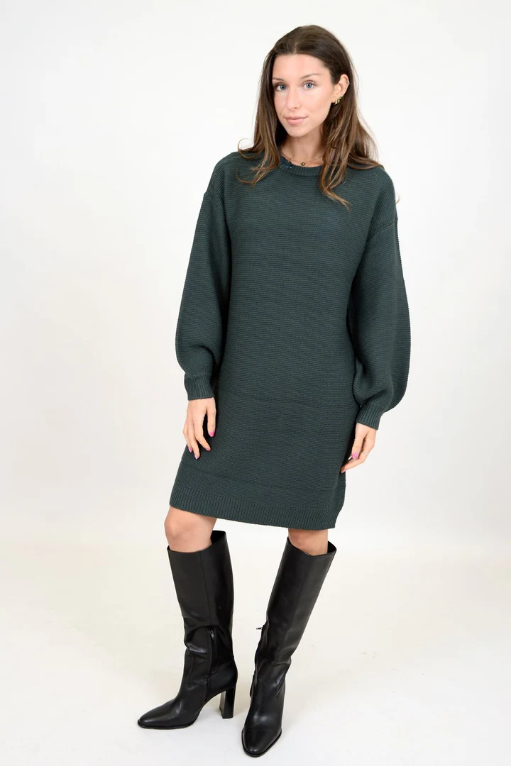 Zara Dress in Evergreen