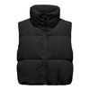 Elsie Cord Puffer Vest In Black