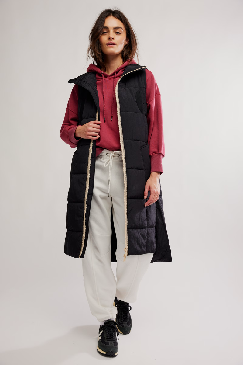 On The Move Packable Puffer Vest | Black