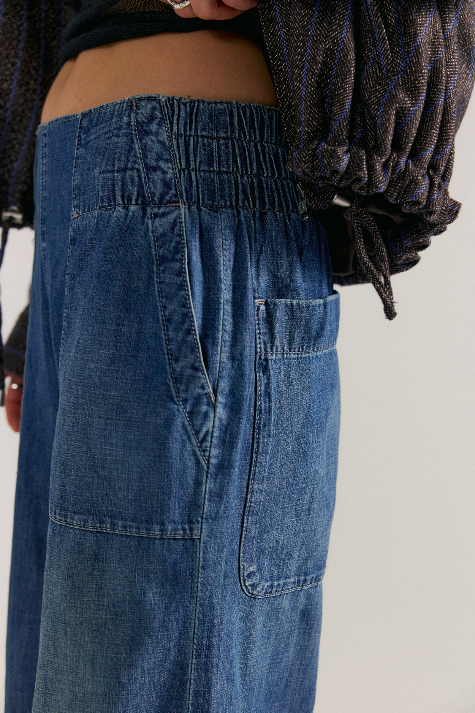 WTF Breezy Denim Pull-On Jeans | Cobalt Blue
