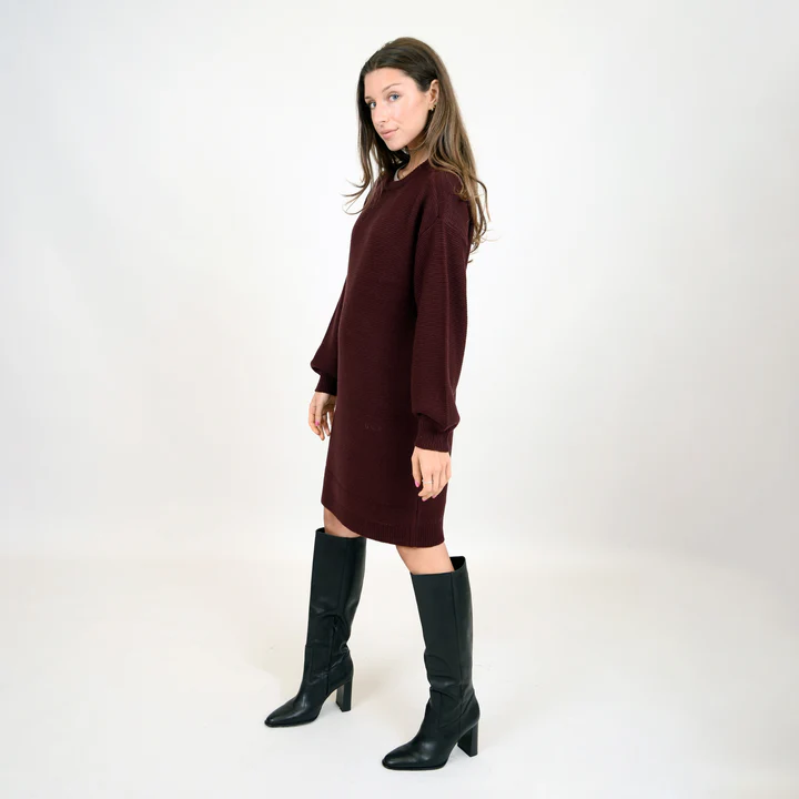 Zara Dress in Burgundy