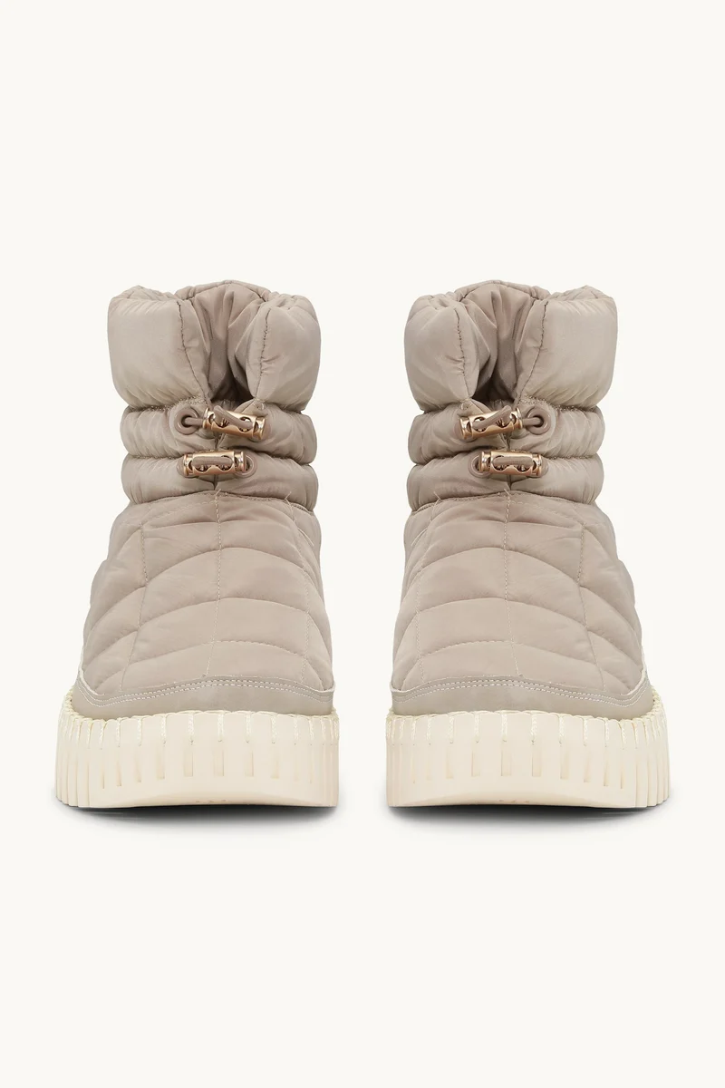 TULIP 6082 Quilted Winter Boot | Wheat Pearled Ivory