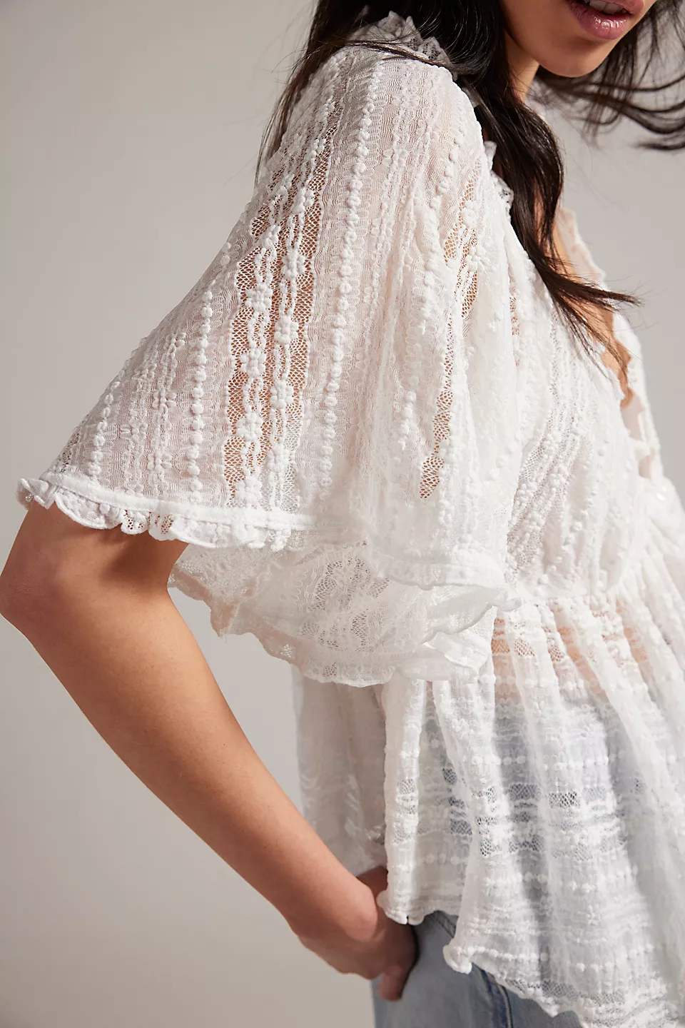 In Your dreams Lace Top | Clean Ivory