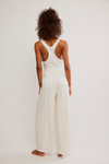 Wait A Minute Jumpsuit | Oatmeal Combo
