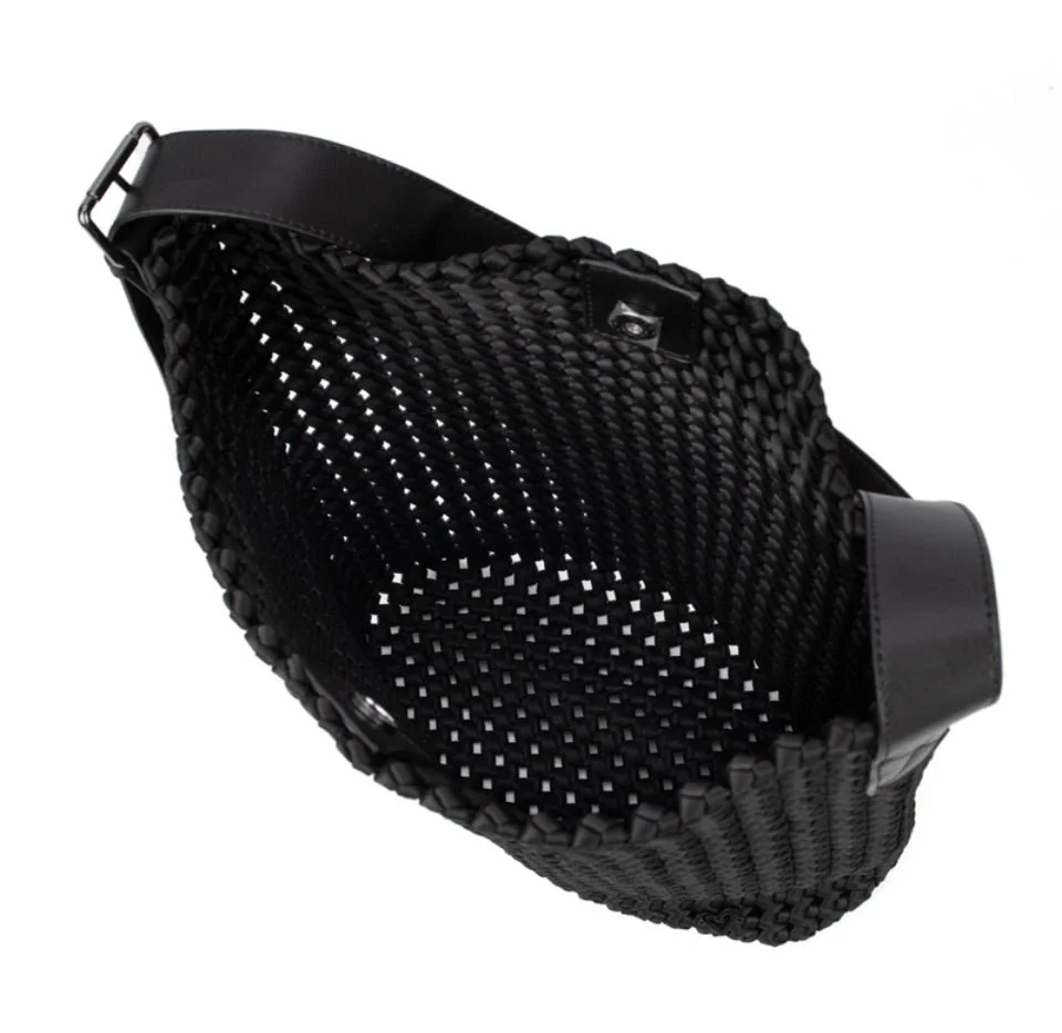 Osler Hobo Woven Tote in Black