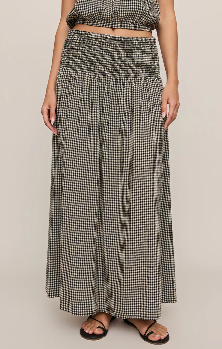Brooke Gingham Maxi Skirt