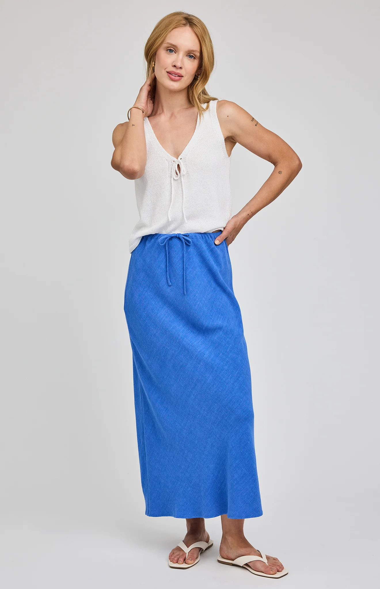 Cassia Linen Skirt | Riviera