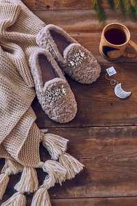Slumber Party Loafer Slipper in Vanilla Latte