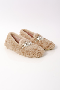 Slumber Party Loafer Slipper in Vanilla Latte